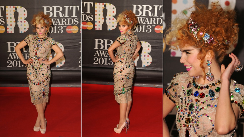 Illustration for article titled Gowns Were Sexy, Chic and Shitshow Shiny at the Brit Awards